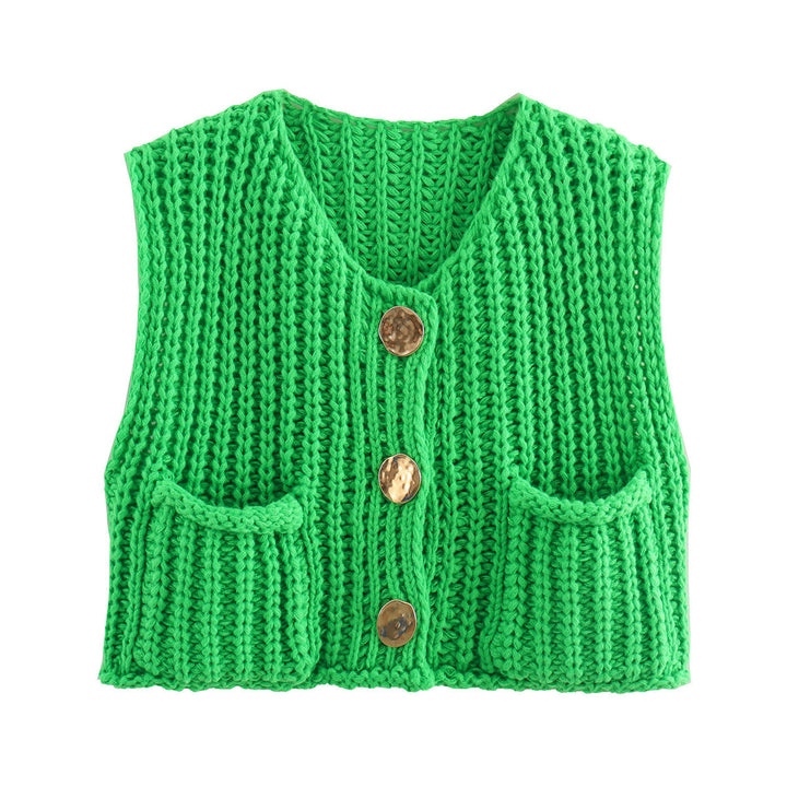 Lana - Gilet sans manches élégant en tricot pour une allure chic et confortable