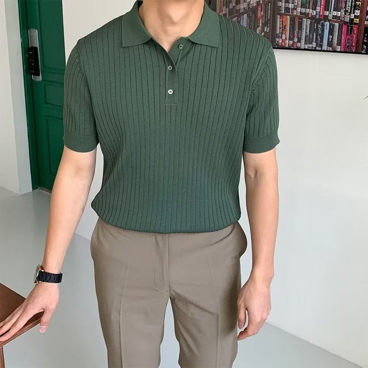 Polo en Maille Élégante pour Hommes - Style Classique et Confort