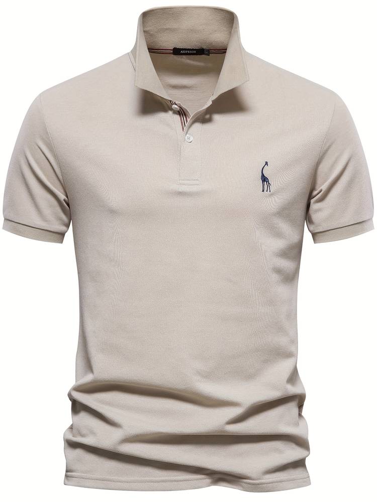 Mateo | Elegant Slim Classic Polo Shirt with Refined Collar Accent