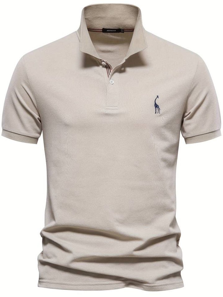 Mateo | Elegant Slim Classic Polo Shirt with Refined Collar Accent