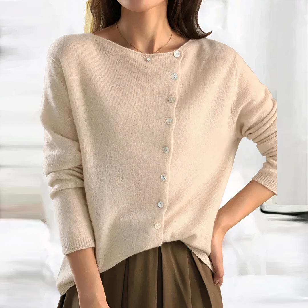 Cardigan à la mode avec fermeture à boutons - Arleth