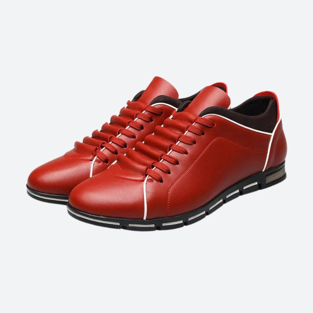 Baskets de loisirs stylées en cuir pour hommes - Aser