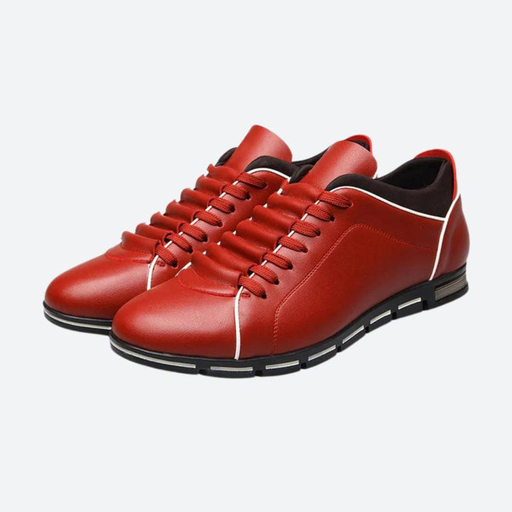 Baskets de loisirs stylées en cuir pour hommes - Aser