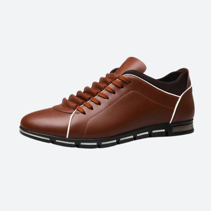 Baskets de loisirs stylées en cuir pour hommes - Aser