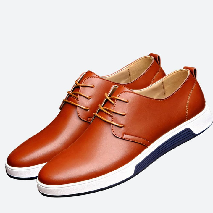 Chaussures orthopédiques élégantes en cuir pour hommes - août