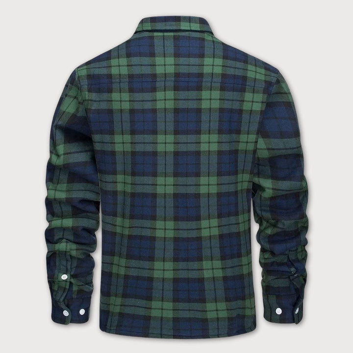 Bart™ Veste Chemise À Carreaux Doublée Sherpa Pour Homme - Veste Chauffer et Élégante Pour un Look Parfait
