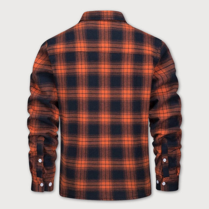 Bart™ Veste Chemise À Carreaux Doublée Sherpa Pour Homme - Veste Chauffer et Élégante Pour un Look Parfait
