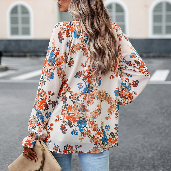 Blossom & Lace - Blouse Fleuri Élégante pour un Look Stylé