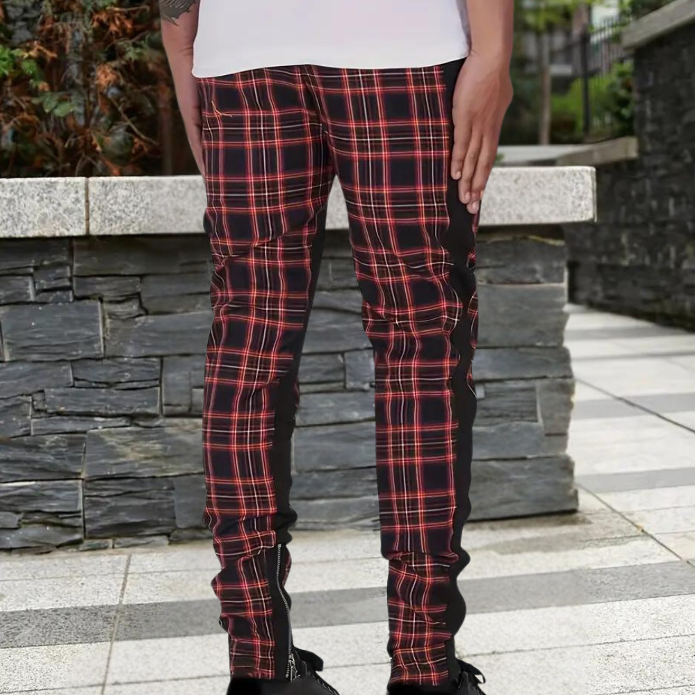 ALOIS - Pantalon à carreaux élégant pour hommes
