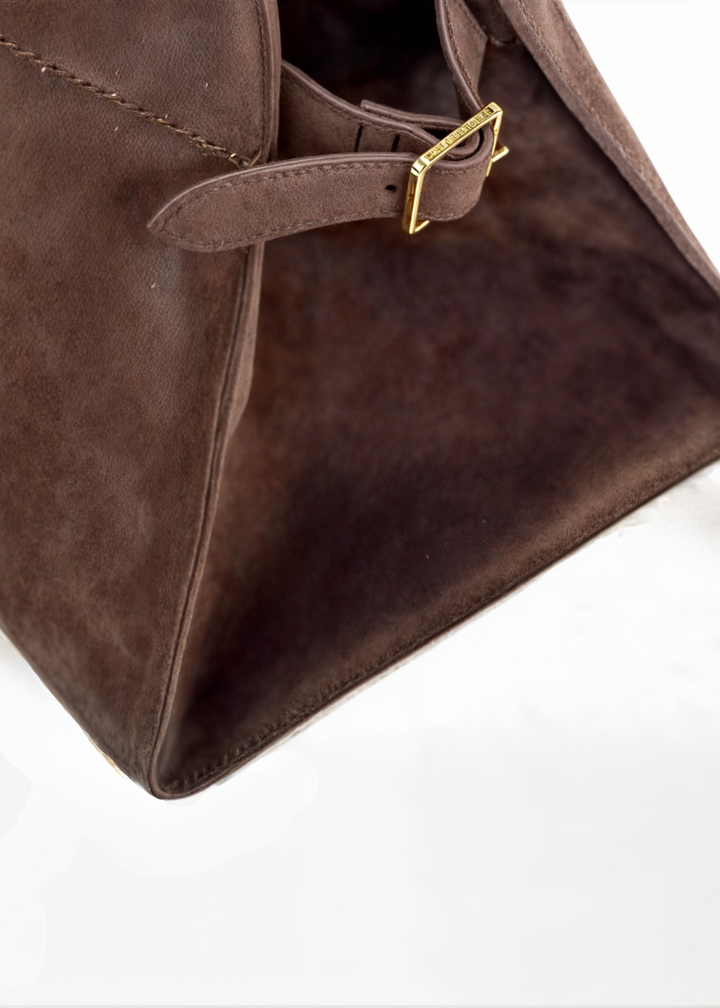 Anda - Élégant sac à bandoulière en daim souple pour un look élégant