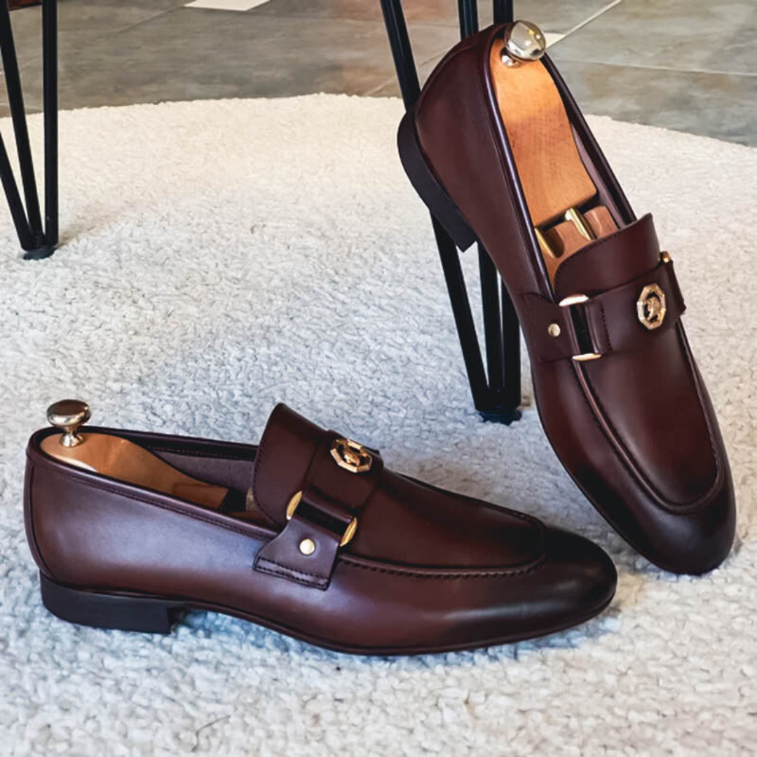 Elmar™ Luxe Élégants Mocassins pour Hommes avec Détails Dorés Raffinés