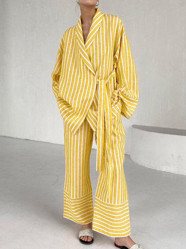 Ensemble Lounge Luxe CosyCotton - Pyjamas en Coton Confortable pour un Look Décontracté et Élégant