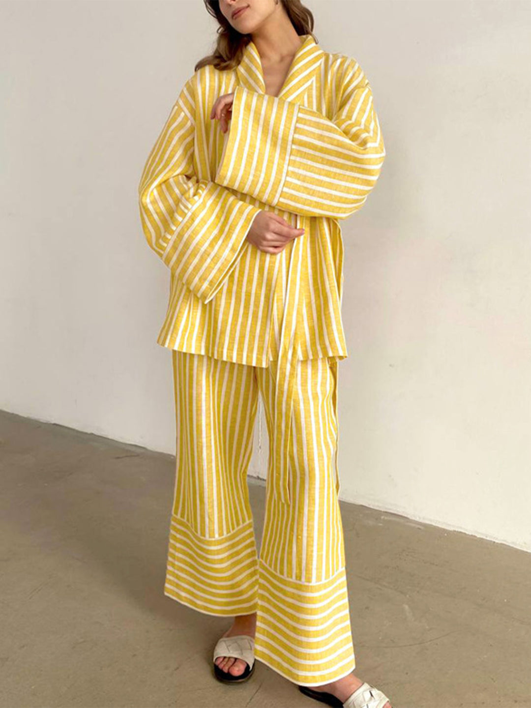 Ensemble Lounge Luxe CosyCotton - Pyjamas en Coton Confortable pour un Look Décontracté et Élégant