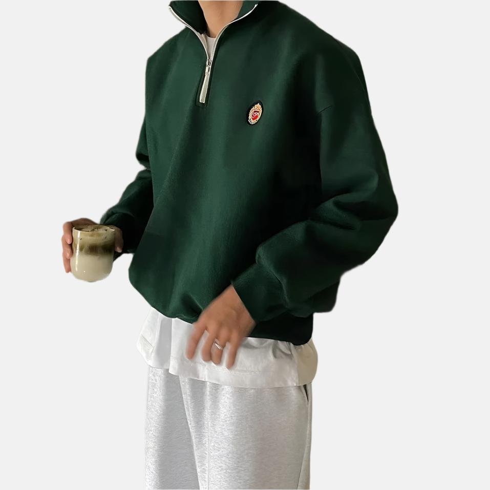 Pull Homme Casual™ à Demi-Zip - Sportif et Confortable pour Chaque Jour