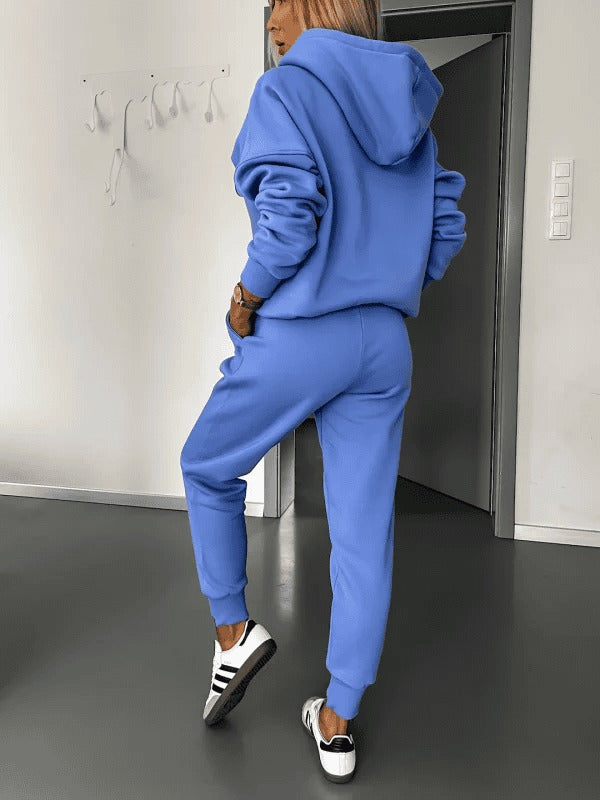 LoungeFit | Chic Tweed Lounge Jogging Suit Hoodie for Women