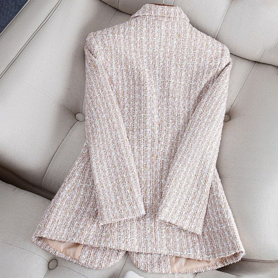 Blossom & Lace - Blazer pour femme à carreaux élégants et cintré pour un look chic.