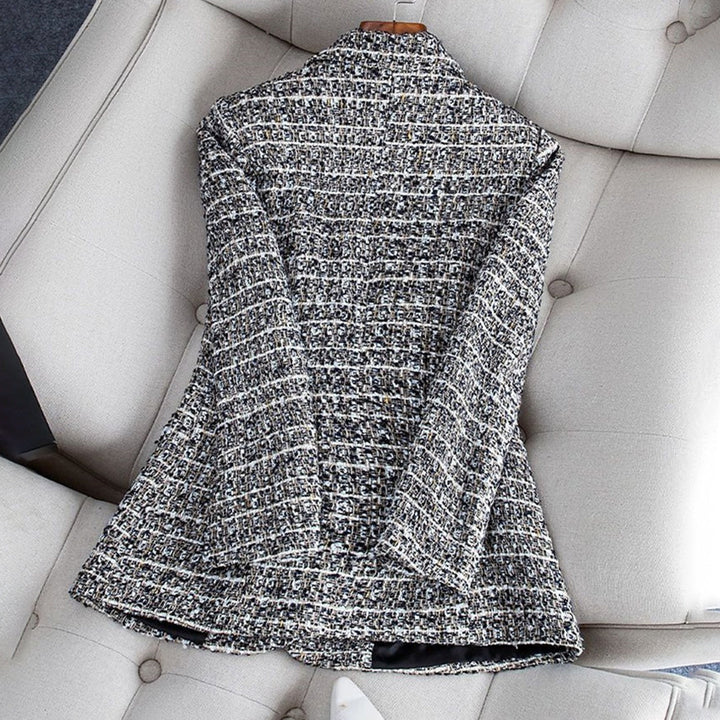 Blossom & Lace - Blazer pour femme à carreaux élégants et cintré pour un look chic.