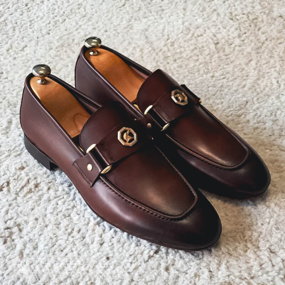 Elmar™ Luxe Élégants Mocassins pour Hommes avec Détails Dorés Raffinés