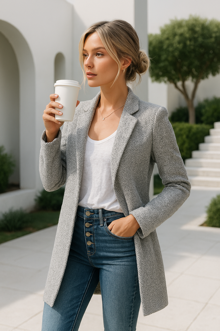Bellerose | Blazer luxueux doux avec une élégante ouverture devant