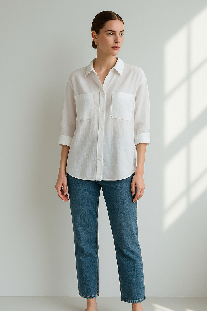 Blossom & Lace | Blouse oversize à manches longues élégante pour une allure chic