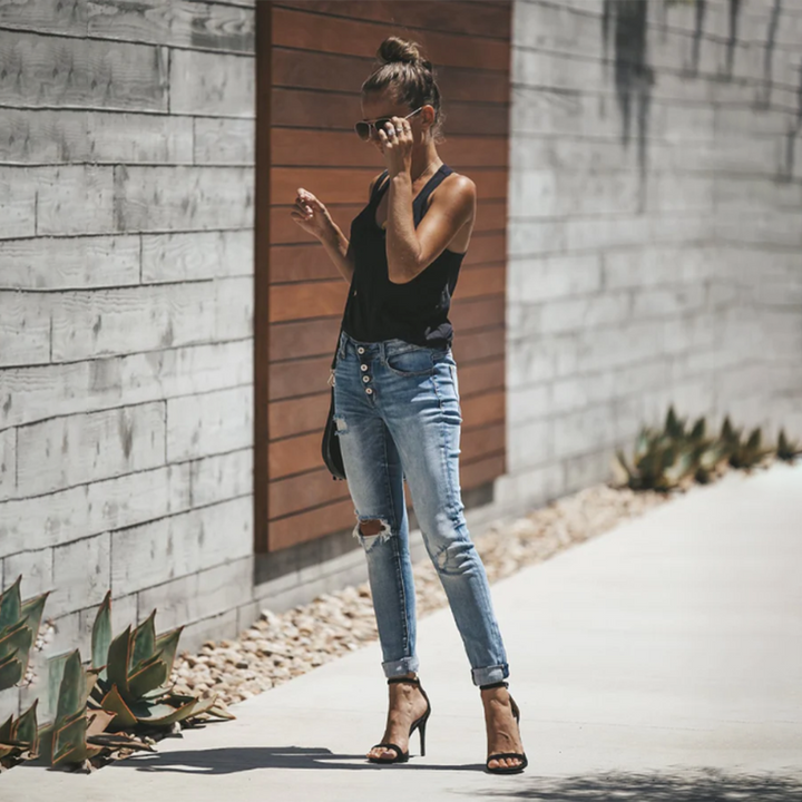 LISELOTTE - Jeans destroyed tendance pour femmes pour un look robuste