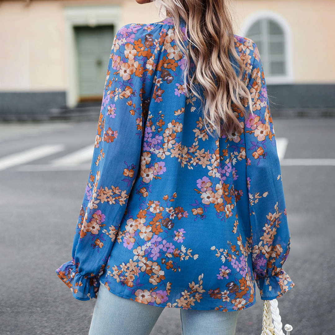 Blossom & Lace - Blouse Fleuri Élégante pour un Look Stylé