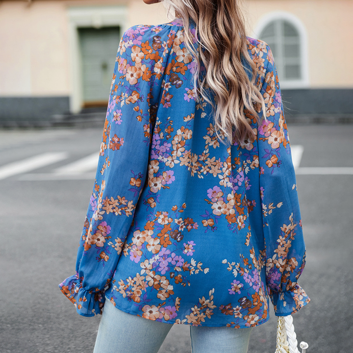 Blossom & Lace - Blouse Fleuri Élégante pour un Look Stylé
