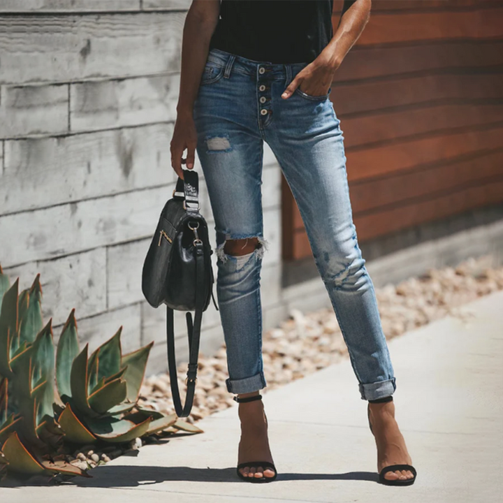 LISELOTTE - Jeans destroyed tendance pour femmes pour un look robuste
