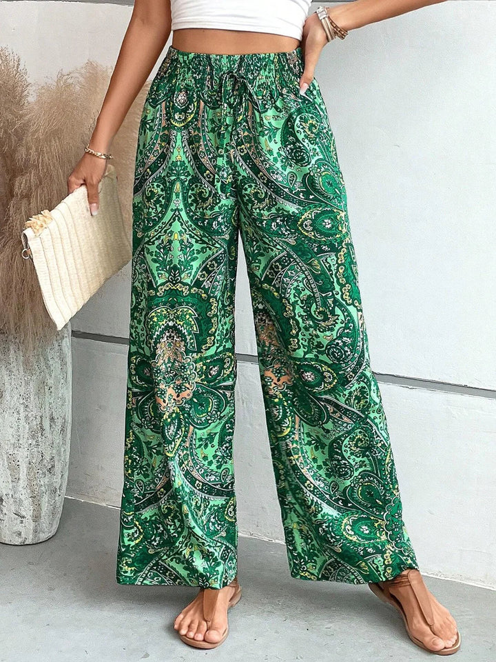 Pantalon Imprimé Fluide Bohème pour Style et Confort