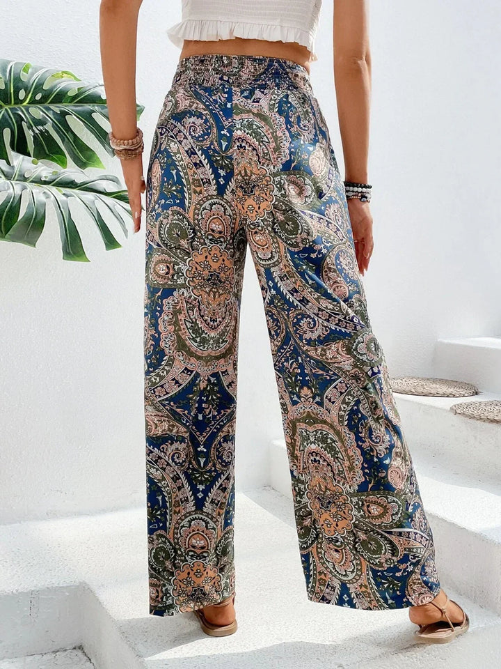 Pantalon Imprimé Fluide Bohème pour Style et Confort