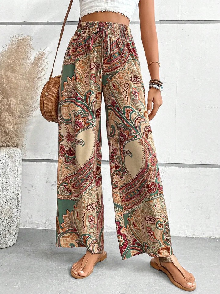 Pantalon Imprimé Fluide Bohème pour Style et Confort