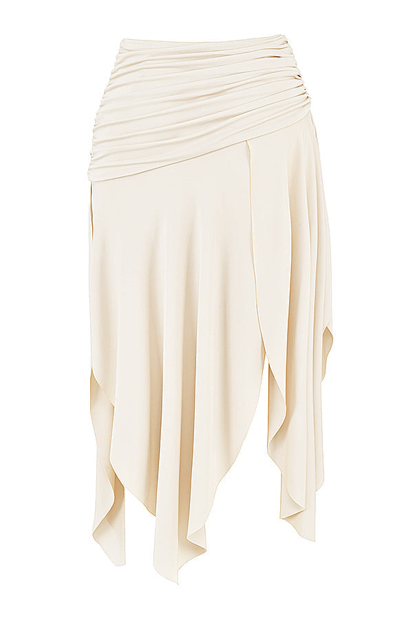 Korsett élégant en Broderie Anglais avec une jupe maxi fluide pour un look stylé.