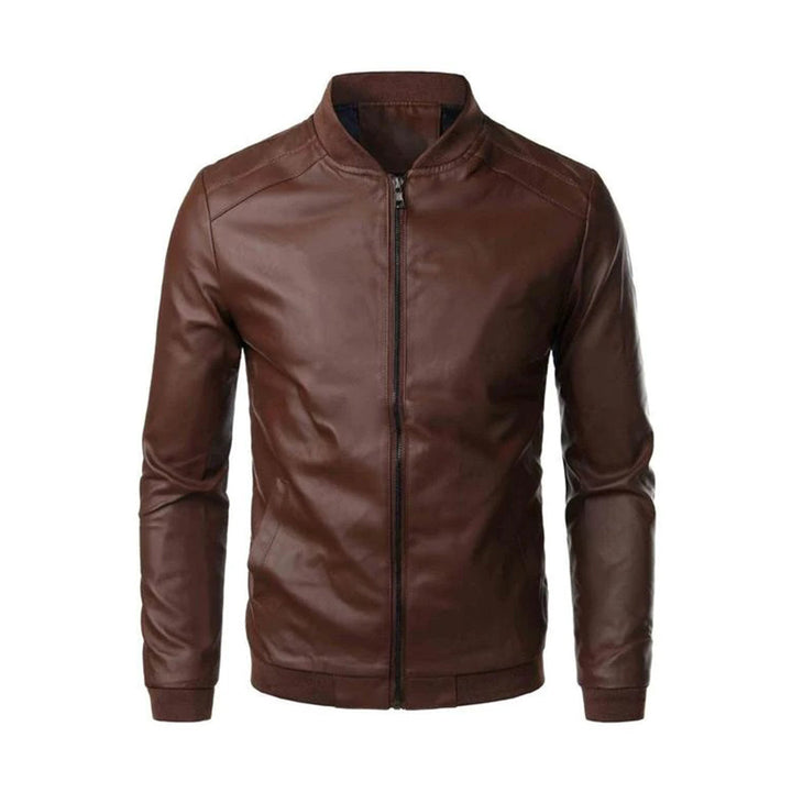 Veste en Cuir pour Homme Adriaan™ avec Coupe Élégante pour un Look Chic