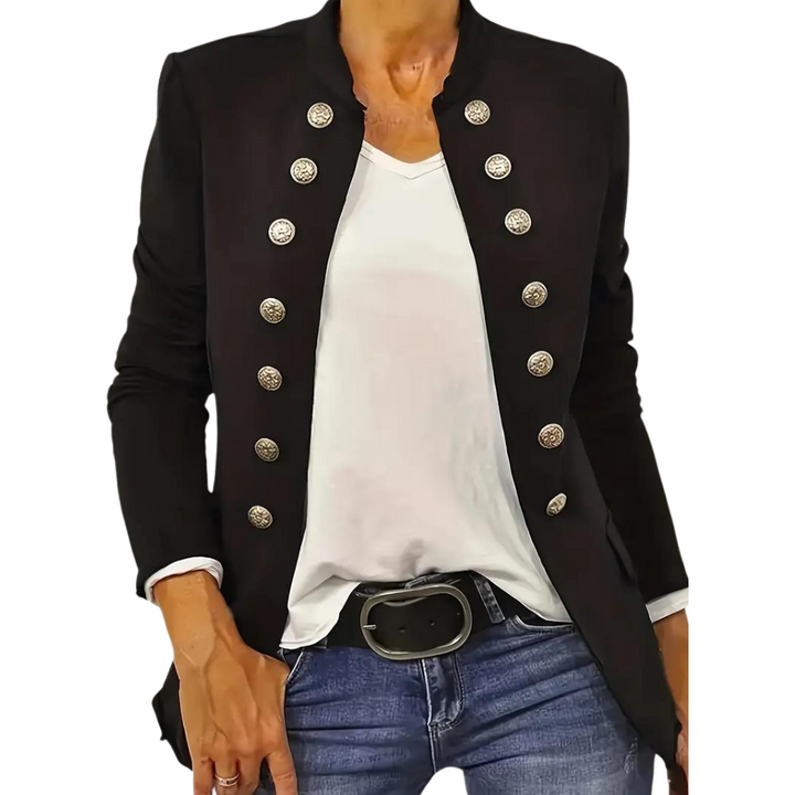 Elégant blazer casual pour femme avec boutons sur le devant - ARJA