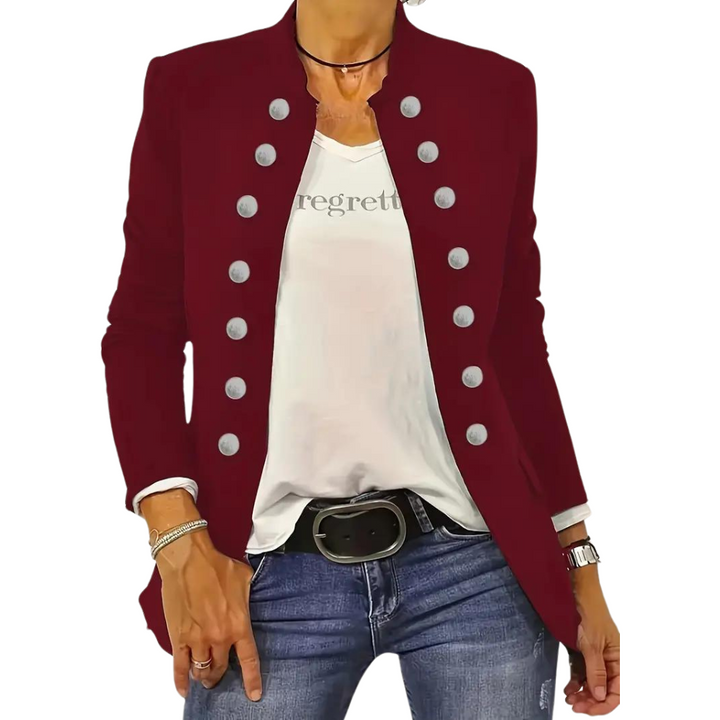 Elégant blazer casual pour femme avec boutons sur le devant - ARJA