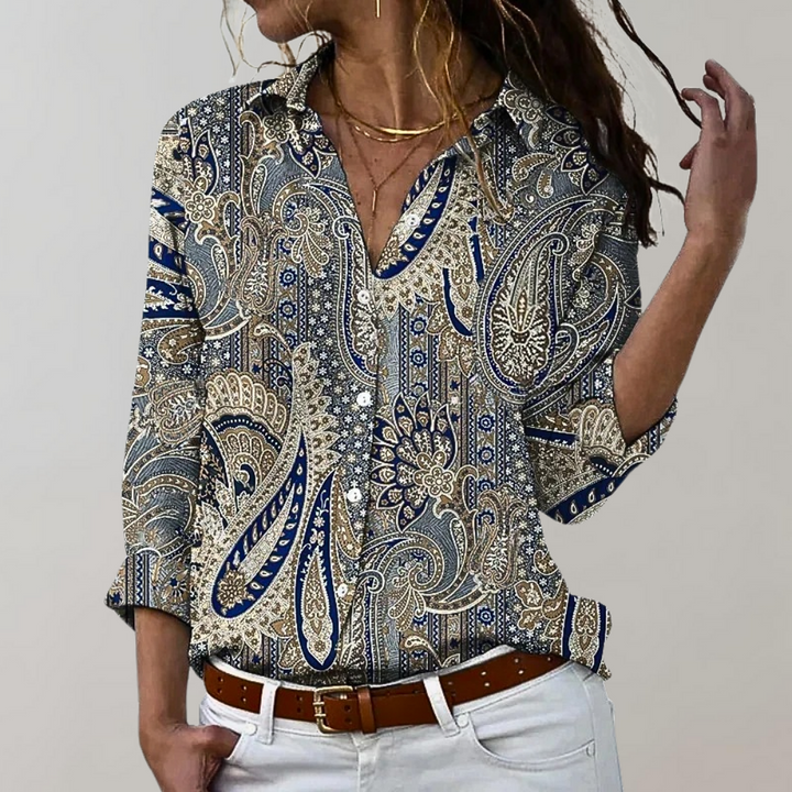 Blossom & Lace - Blouse Fleurs Élégante pour Femmes, Parfaite pour le Printemps