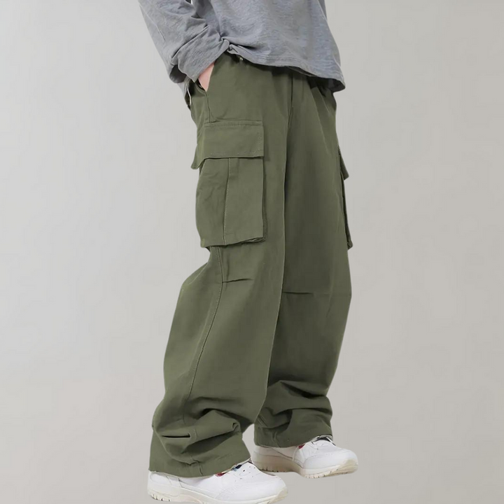 Asger - Cargo stylé pour homme, jambe droite