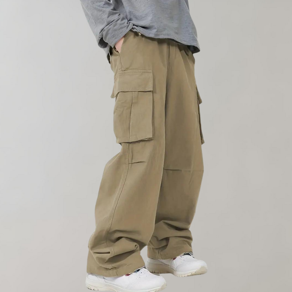 Asger - Cargo stylé pour homme, jambe droite
