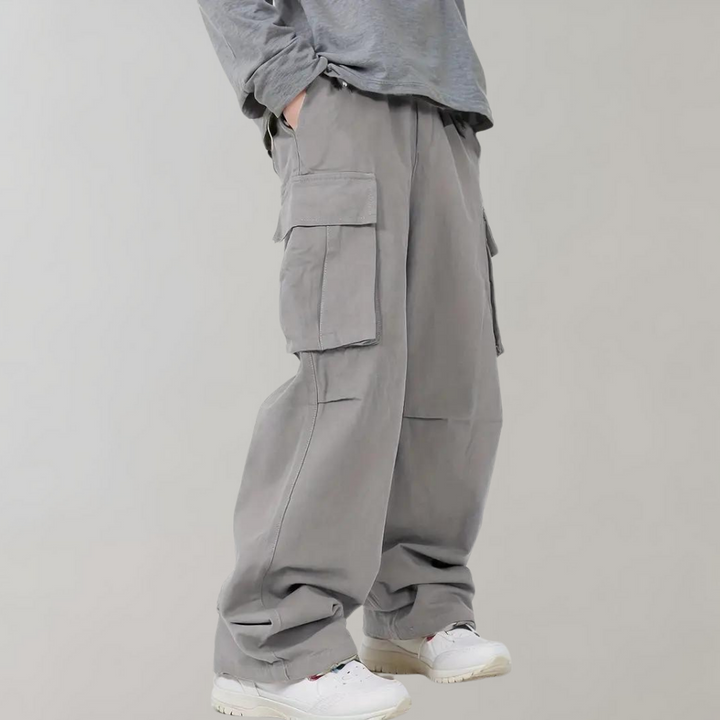 Asger - Cargo stylé pour homme, jambe droite