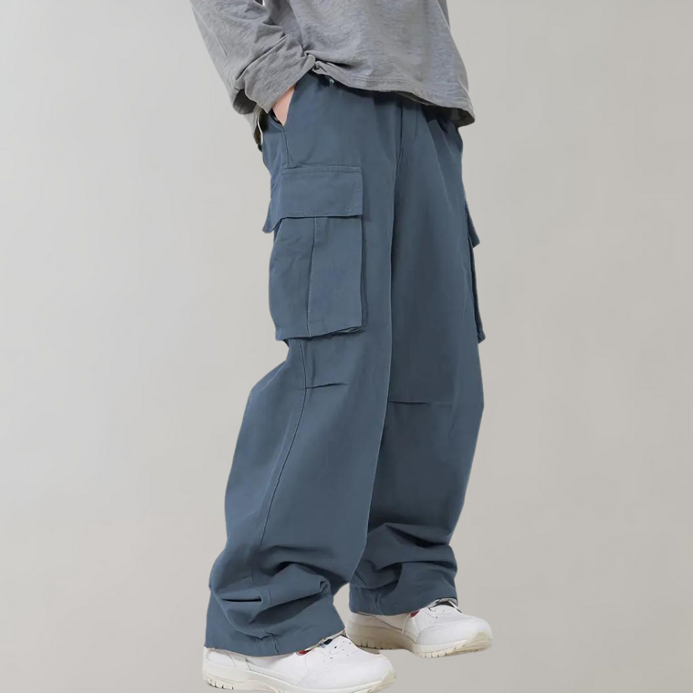 Asger - Cargo stylé pour homme, jambe droite
