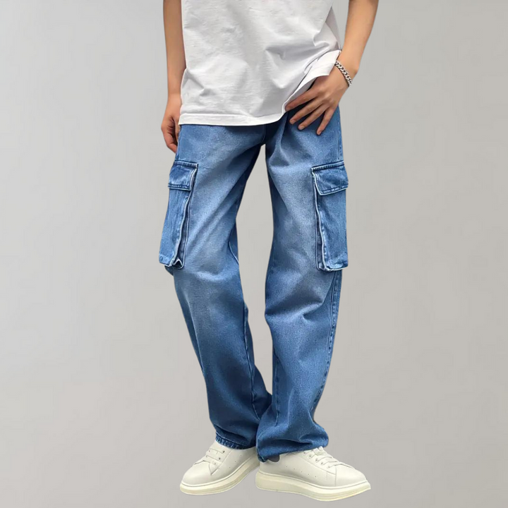Hjalte - Pantalon cargo stylé avec poches multiples pratiques