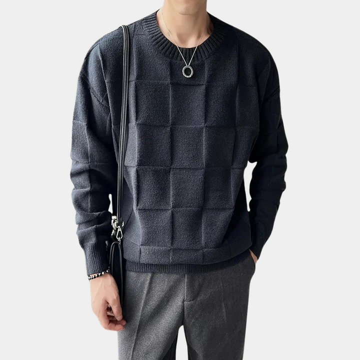 Bayless - Pull en maille confortable et chaud pour homme