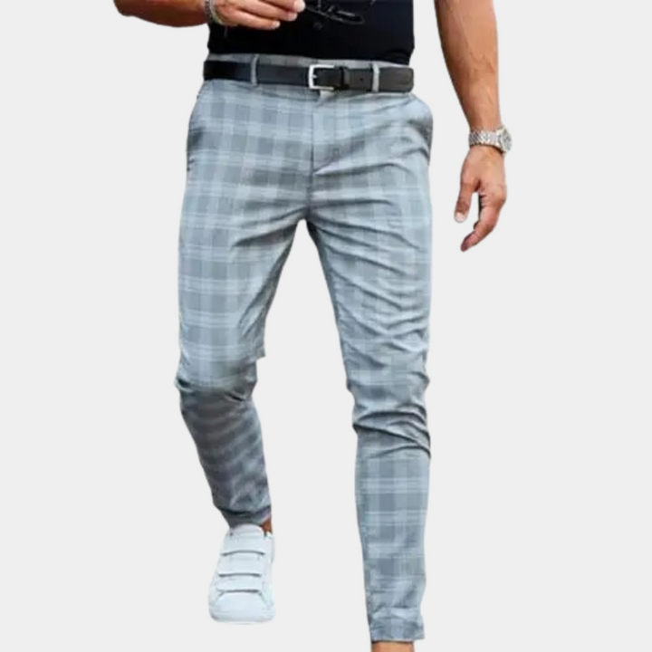 Élégants pantalons à carreaux pour hommes de Delmore