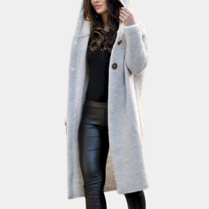 Claudia - Cardigan douillet avec capuche pour femmes