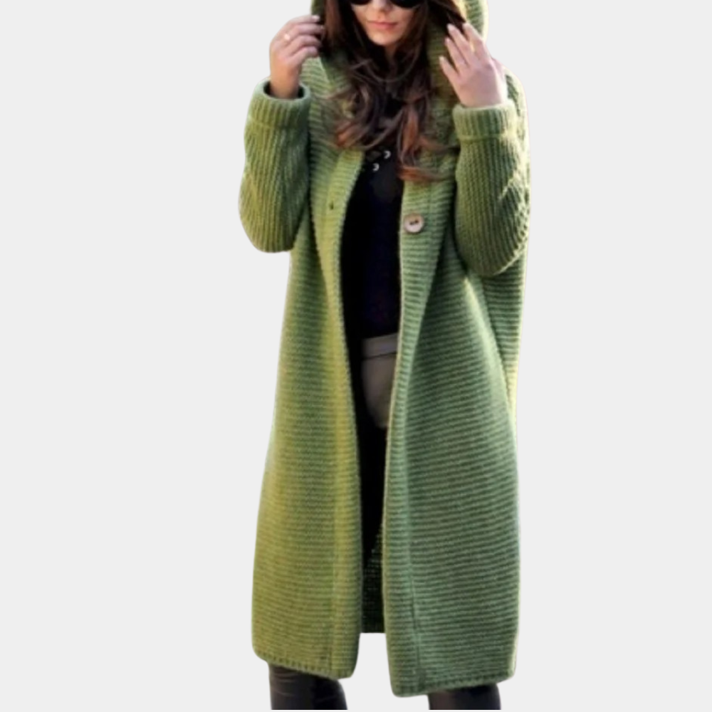Claudia - Cardigan douillet avec capuche pour femmes