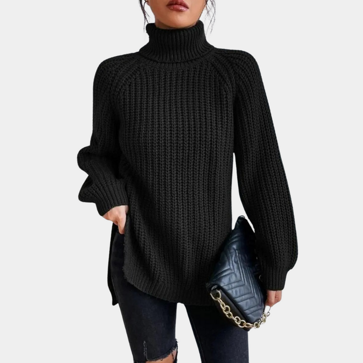 Madeleine - Pull à col roulé doux de luxe pour femme