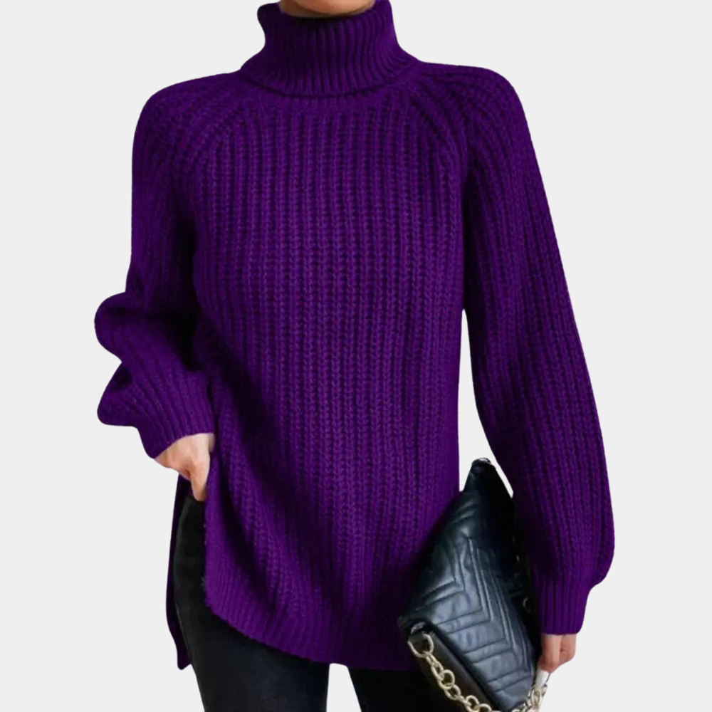 Madeleine - Pull à col roulé doux de luxe pour femme