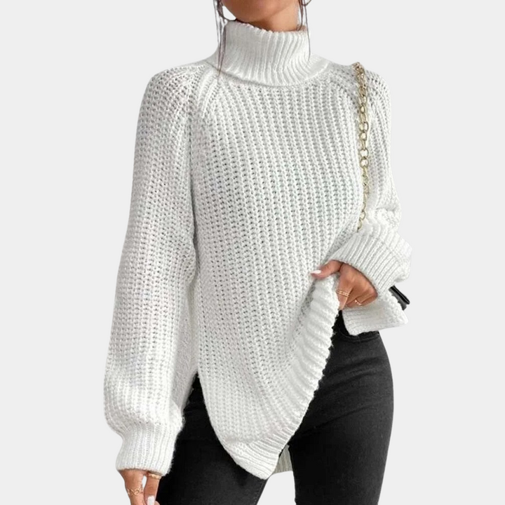 Madeleine - Pull à col roulé doux de luxe pour femme