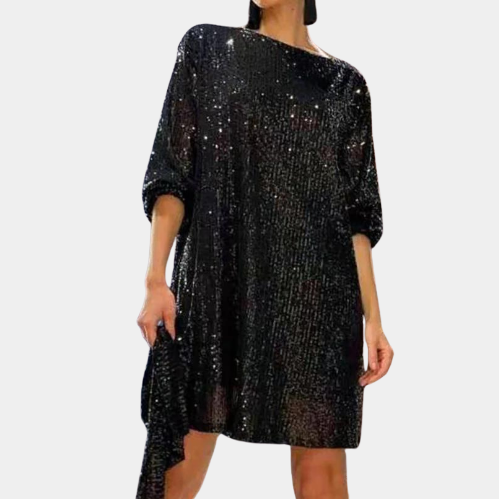 Jenella | Robe Mini Pailletée Élégante pour Femmes - Robe de Soirée Brillante pour Fêtes