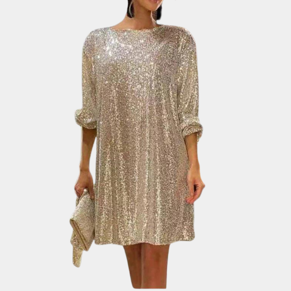 Jenella | Robe Mini Pailletée Élégante pour Femmes - Robe de Soirée Brillante pour Fêtes
